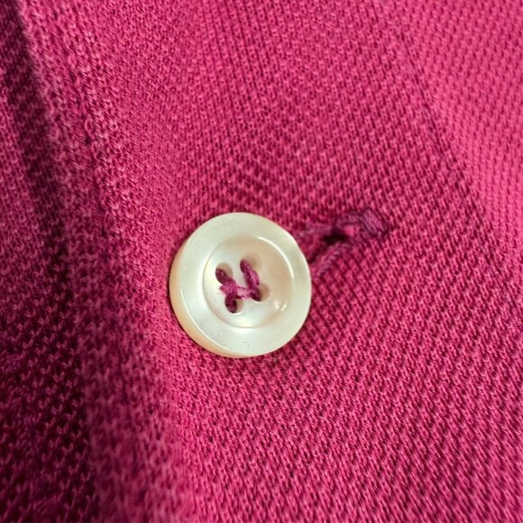 Nino Marini Pink Polo Shirt Italy Filo Di Scozia Cotton Mesh Short Sleeve XXL - Picture 5 of 10